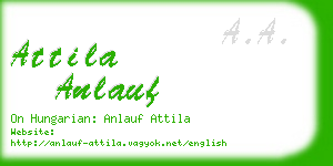 attila anlauf business card